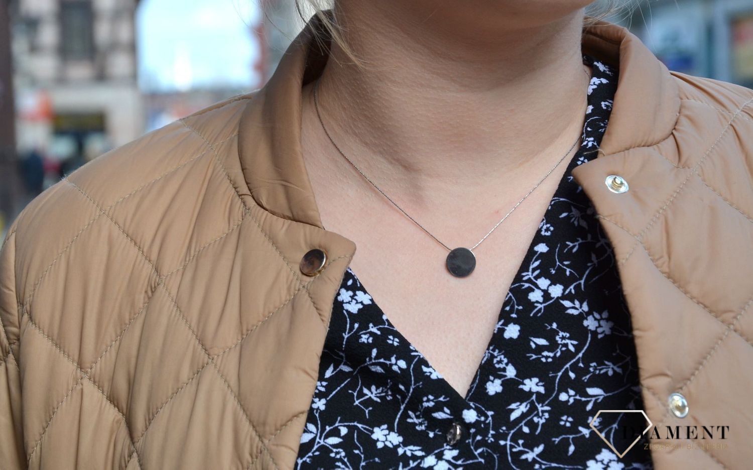 Naszyjnik srebrny celebrytka kółeczko Dall'Acqua C RM CL12811 038.JPG